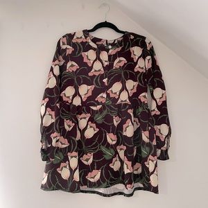 Long sleeve babydoll dress